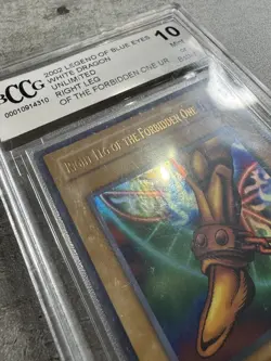 Yugioh Card Right Leg Of The Forbidden One UR BCCG 10 Mint, LOB-123 2002 (1) - Image 5