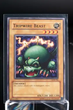Tripwire Beast LOB-104 Unlimited Yu Gi Oh! Card NM - Image 1