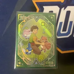 Brock HR KDJL-HR-011 Eif Baby Chinese Pokemon Trainer Card - Image 1