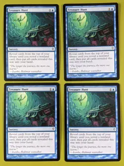 Treasure Hunt x4 Worldwake 4x Playset Magic the Gathering MTG - Image 1