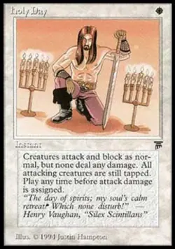 Holy Day - Medium Play MTG Legends - Image 1