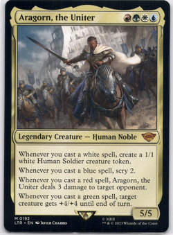 Aragorn, the Uniter [Lord of the Rings] (LTR) [MTG] Magic the Gathering 192 - Image 1