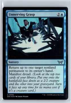 FOIL Unnerving Grasp Duskmourn Uncommon - MTG Magic the Gathering Card - Image 1