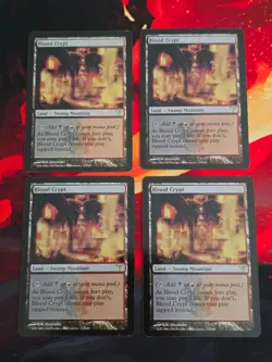 MTG EDH CEDH Blood Crypt Shock Lands x4 Read - Image 1