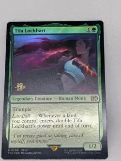 Tifa Lockhart FOIL MTG Magic Gathering FFVII Final Fantasy 7 Prerelease Promo LP - Image 3