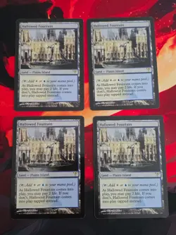 MTG EDH CEDH Hallowed Fountain Shock Lands x4 Read - Image 1
