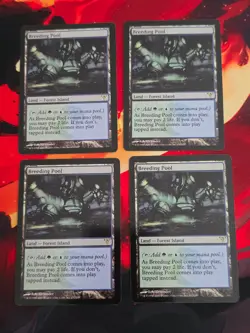 MTG EDH CEDH Breeding Pool Shock Lands x4 Read - Image 1