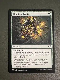 Thirsting Roots 185/271 Non Foil Common All Will Be One MTG Near Mint - Image 1