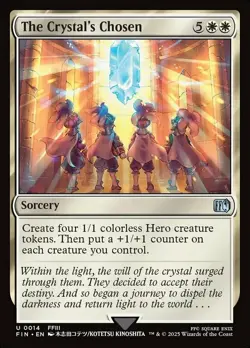 4x The Crystal's Chosen MTG Final Fantasy NM Magic Regular - Image 1