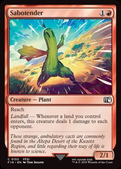 4x Sabotender MTG Final Fantasy NM Magic Regular - Image 1