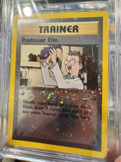 CGC 10 NM-MINT Professor Elm # 3 Best of Game REVERSE HOLO PROMO Pokemon Card - Image 2