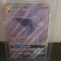 Pokemon TCG Espeon GX 140/149 SM Base Set Full Art Holo - Image 1