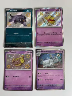 Pokemon TCG: Cosmos Holo & Shiny bundle - 4 cards - Image 1