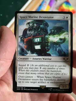 MTG - SPACE MARINE DEVASTATOR - Warhammer 40K Commander (R) - Image 1