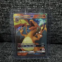 2019 Pokemon Sun & Moon Hidden Fates Charizard GX HOLO RARE Holo #9/68 - Image 1
