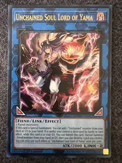 Yugioh Unchained Soul Lord Of Yama DUNE-EN049 Ultra Rare 1st Edition NM - Image 1