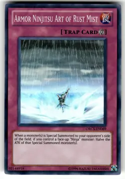 YuGiOh Order of Chaos Card ORCS-EN069 SR Armor Ninjitsu Art of Rust Mist - Image 1