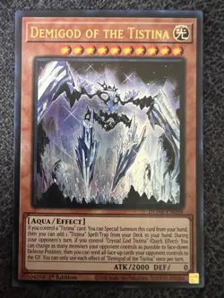 Yugioh Demigod of the Tistina DUNE-EN088 Ultra Rare 1st Edition NM - Image 1