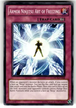 YuGiOh Order of Chaos Card ORCS-EN068 C Armor Ninjitsu Art of Freezing - Image 1