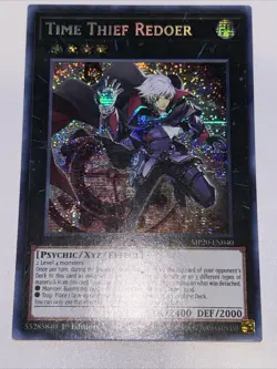 Yugioh! Time Thief Redoer - MP20-EN040 - Prismatic Secret Rare - 1st Edition - Image 1