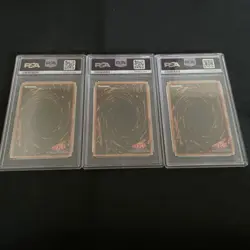 Yugioh Japanese Blue-Eyes White Dragon Secret Rare Kaiba Set 3 Card PSA9 - Image 2