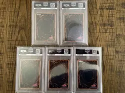 Yugioh Blue-Eyes White Dragon Blue-Eyes Ultimate Dragon PSA10 5 Card Set - Image 2