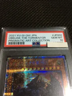Yu-Gi-Oh! Yugioh Japanese PSA10 Obelisk the Tormentor Prismatic Secret Rare - Image 3