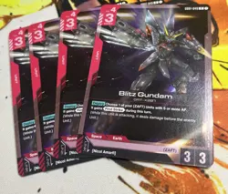 Gundam Card Game GD01-049 R Blitz Gundam New Type Rising Playset Of 4 - Image 1