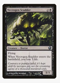 Necrogen Scudder #71 SOM Magic Card In Protective Sleeve - Image 1