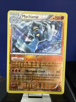 EXCLUSIVE Machamp 46/111 PL Non Holo Variant Furious Fists Pokemon Card PLANETA - Image 1