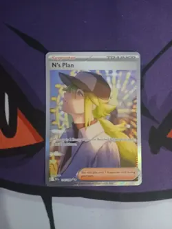 N's Plan 170/086 Special Illustration Rare Black Bolt Pokemon Card Near Mint - Image 1