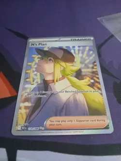 N's Plan 170/086 Special Illustration Rare Black Bolt Pokemon Card Near Mint - Image 3