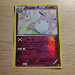 Wigglytuff 66/124 - LP REVERSE HOLO Fates Collide Pokemon 2016 Uncommon TCG Card - Image 1