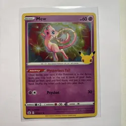 Pokemon TCG Celebrations Mew Card 011/025 English Edition Mint - Image 1