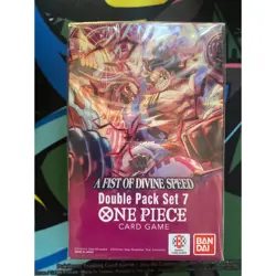 One Piece OP-11 TCG Card Game A Fist of Divine Speed Double Pack Set 7 Sealed - Image 1