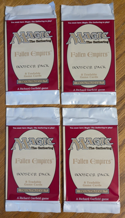 MTG - 4x Fallen Empires Booster Pack - Magic the Gathering Factory Sealed 1994 - Image 1