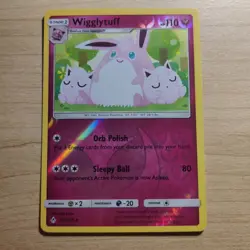 Wigglytuff 135/214 - NM REVERSE HOLO Unbroken Bonds - Pokemon 2019 Rare TCG Card - Image 1