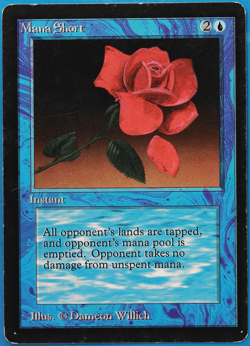 Mana Short Beta PLD Blue Rare MAGIC THE GATHERING MTG CARD (ID# 500763) ABUGames - Image 1
