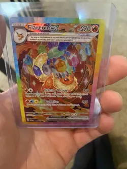 Flareon EX Prismatic Evolutions 146/131 Illustration Rare Card PROXY - Image 2