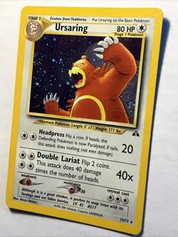 Ursaring Neo Discovery #15/75 2001 Pokemon TCG Holo Rare Card Vintage WOTC NM - Image 4