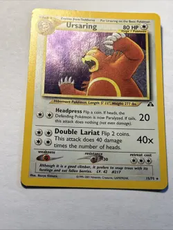 Ursaring Neo Discovery #15/75 2001 Pokemon TCG Holo Rare Card Vintage WOTC NM - Image 5