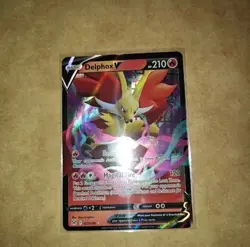 Pokemon TCG Delphox v 027/196 Lost Origin Ultra Rare Holo Card - Image 2