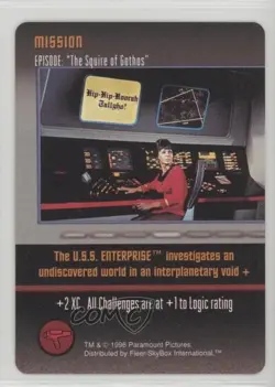 1996 Star Trek - The Card Game Mission Episode: The Squire of Gothos - Image 1