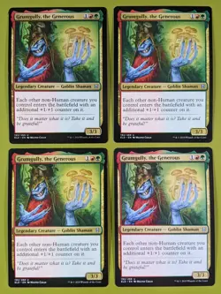 Grumgully, the Generous x4 Throne of Eldraine 4x Magic the Gathering MTG - Image 1