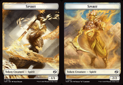 4x Spirit (6) // Spirit (7) Token MTG Tarkir: Dragonstorm NM Magic Regular - Image 1