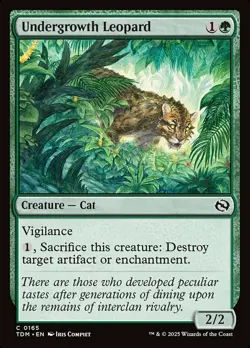 4x Undergrowth Leopard MTG Tarkir: Dragonstorm NM Magic Regular - Image 1