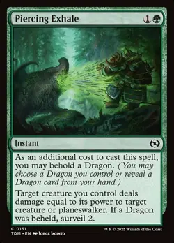 4x Piercing Exhale MTG Tarkir: Dragonstorm NM Magic Regular - Image 1
