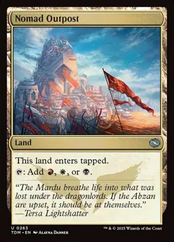 4x Nomad Outpost MTG Tarkir: Dragonstorm NM Magic Regular - Image 1