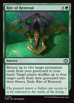 4x Rite of Renewal MTG Tarkir: Dragonstorm NM Magic Regular - Image 1