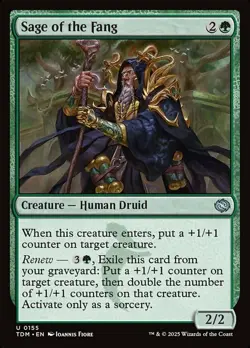 4x Sage of the Fang MTG Tarkir: Dragonstorm NM Magic Regular - Image 1